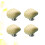 4Pcs Durable Yellow Ceramic Cabinet Drawer Knobs Pull Handles 11
