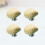 4Pcs Durable Yellow Ceramic Cabinet Drawer Knobs Pull Handles 6