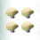 4Pcs Durable Yellow Ceramic Cabinet Drawer Knobs Pull Handles 9
