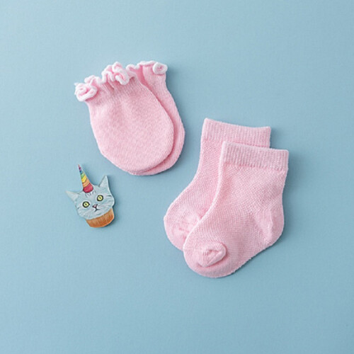 4 Paar Baby Anti- Pink 2