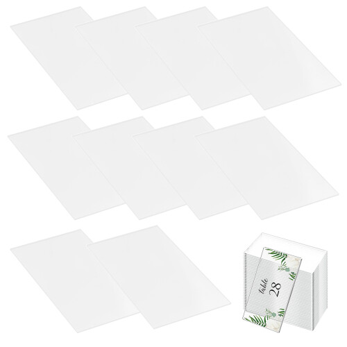 20Stk Schild Hochzeit Durchsichtige Platzkarten Leere Sitzkarten 2