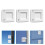 3Pcs Sliding Door Lock White ABS Child Safety Window Security Lock 3