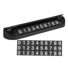 Plaque Mobile Auto ABS Aluminium Portable Pratique
