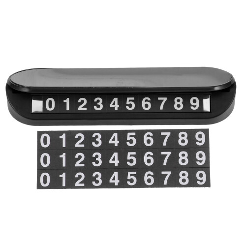 Plaque Mobile Auto ABS Aluminium Portable Pratique 1