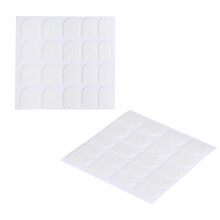 50 Blatt Kunstnagel Sticker Doppelseitig Weiß