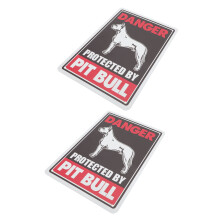 2St Decoratief Ijzeren Waarschuwingsbord Voor En Erf