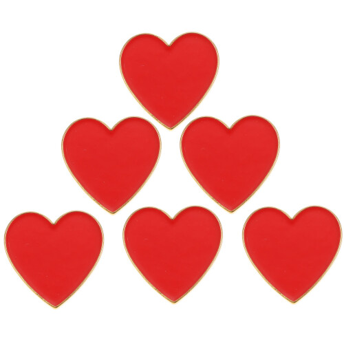 6 Brosjes Valentijnsdag Reverspelden 1