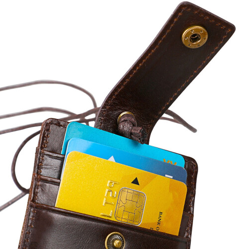 Leder Rfid Ausweis Dokumente Halsband Stil 1