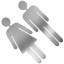 1 Paar Toilettenkennzeichnungsschilder Damen WC Leitsystem