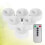 6Pcs Remote Control LED Candles White Smokeless Decorative Lighting 5