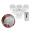 6Pcs Remote Control LED Candles White Smokeless Decorative Lighting 7