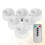 6Pcs Remote Control LED Candles White Smokeless Decorative Lighting 10
