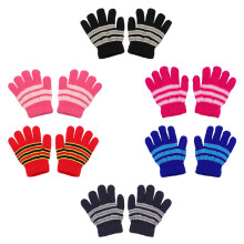 6 Paar Kinder Winterhandschuhe Warm Gestrickte Vollfinger
