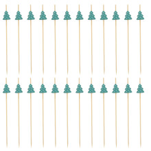 100 Dekorative Weihnachtsthemen Essstäbchen Cocktailspieße