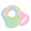 10St Schnullerketten Halter Baby Ringe Hellblau 1