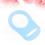 10St Schnullerketten Halter Baby Ringe Hellblau 3