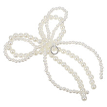 Pearl Bow Schuh Charme Perlen Sneaker Bögen Auto Zubehör