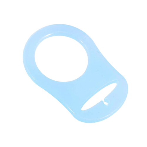 10St Schnullerketten Halter Baby Ringe Hellblau 1