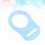 10St Schnullerketten Halter Baby Ringe Hellblau 4
