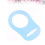 10St Schnullerketten Halter Baby Ringe Hellblau 8