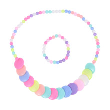 Candyfarbenes Halskette Armband Schmuck Set