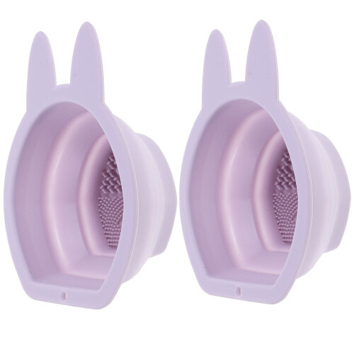 2 . Silikon Für Make-Up- , Faltbar, Hasenform 1