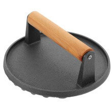 Iron Grillpresse Mit Holzgriff Für Bacon Und Burger