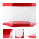 Sechseck Prisma Kuchenbox Transparent Kunststoff Behälter 9
