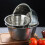 Silver Stainless Steel Multi-Function Bowl for Fruit and Vegetable 3