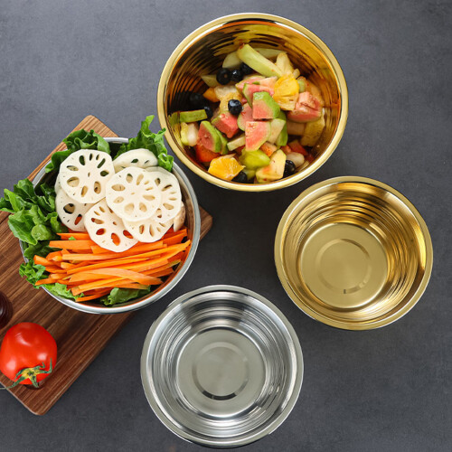 Silver Stainless Steel Multi-Function Bowl for Fruit and Vegetable 1