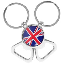2Stück Bier Weißweinflaschenöffner Schlüsselanhänger Mit UK-Flagge