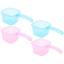4Stk Transparente Quadratische Wasserkelle, Japanischer