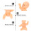 30Stk Baby-Statue Figürchen Geschenk Kunststoff 9