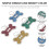 4St Decoratieve Id Tags Van Legering Met Gladde 6