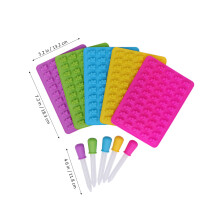 5 Sets 50 Löcher Form Silikon Schokoladenform Mit Tropfer