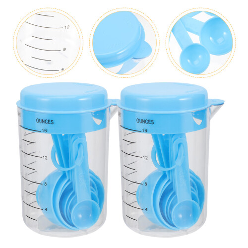 2 Sets Küchen-Messbecher Löffel Mit 2
