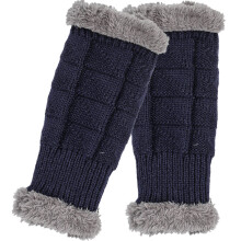 1 Paar Gestrickte Halbfingerhandschuhe Winter Handwärmer Dicke