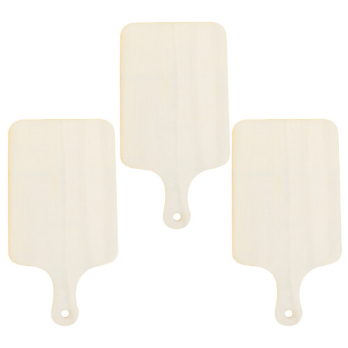 3Stk Mini Schneidebrett Servierplatte Holz DIY