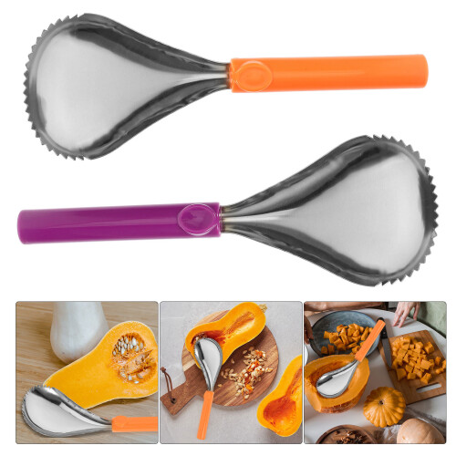 2Stk Kürbis Entkerner Obstentkernungswerkzeug Eislöffel 2