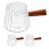 3Stk Espressotasse 180Ml Mit Holzgriff Milchkännchen 1