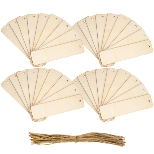 1 Set -Lesezeichen, Unfertige Holzlesezeichen, DIY 1