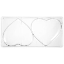 1St Schokoladenform Kunststoff Romantisch Hochtransparent