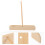 Crepe Batter Spreader Tool Pancake Spreader Bamboo 1pack 10