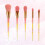 5Stk Rosa Haar-Make-up- Set Kegelförmig Transparenter 7
