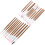 Makeup Set Holzgriff Lange Hülse Nylonborsten 20 St 11