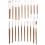 Makeup Set Holzgriff Lange Hülse Nylonborsten 20 St 7