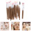 Makeup Set Holzgriff Lange Hülse Nylonborsten 20 St 4