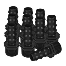 10St Drip Irrigation Schlauchverbinder Tropfrohr Adapter Kunststoff