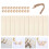 1 Set 97 Teile Holz Lesezeichen Hanfseil Selbermachen 4