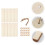 1 Set 97 Teile Holz Lesezeichen Hanfseil Selbermachen 6